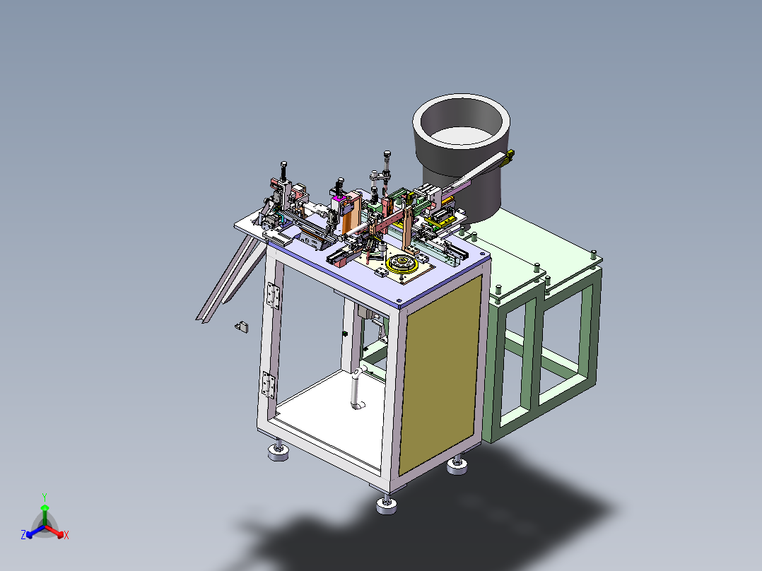 四代磁芯机sw13可编辑正等轴测图