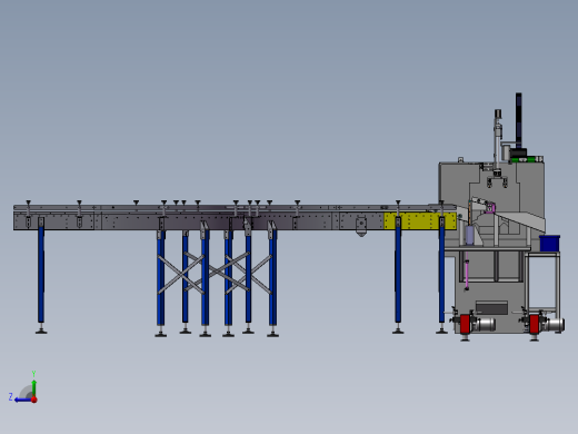 自带行架取料数控加工中心sw17右视缩略图