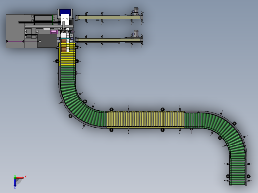 自带行架取料数控加工中心sw17俯视缩略图