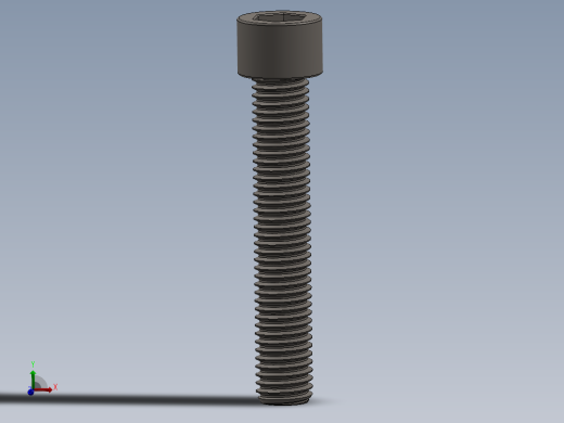 Screw_DIN_912_M12x70F_A2.SLDPRT公制内六角螺钉