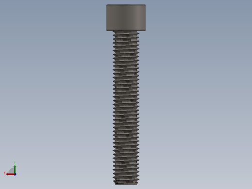 Screw_DIN_912_M12x70F_A2.SLDPRT公制内六角螺钉后视缩略图