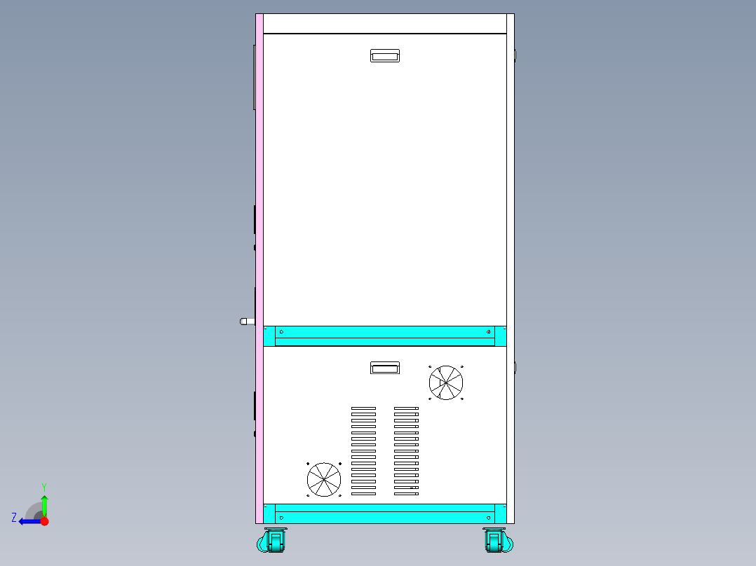 半导体晶圆自动贴标机右视图