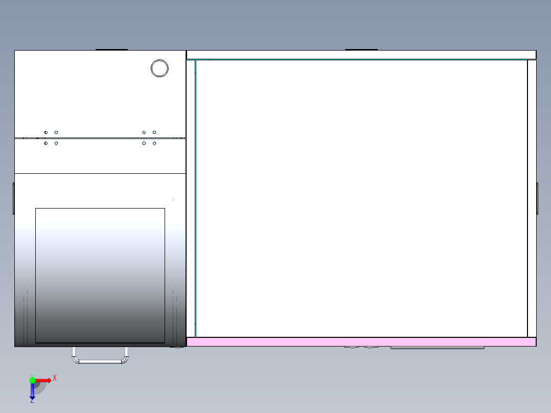 半导体晶圆自动贴标机俯视图