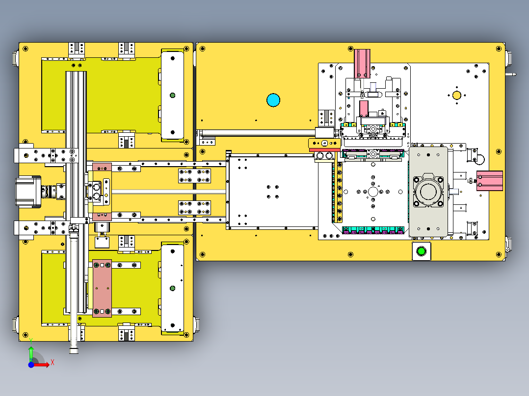 裁切机三维模型前视图