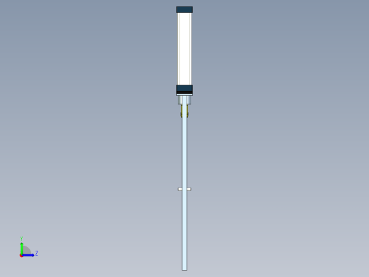 超薄型单气缸插板阀左视缩略图