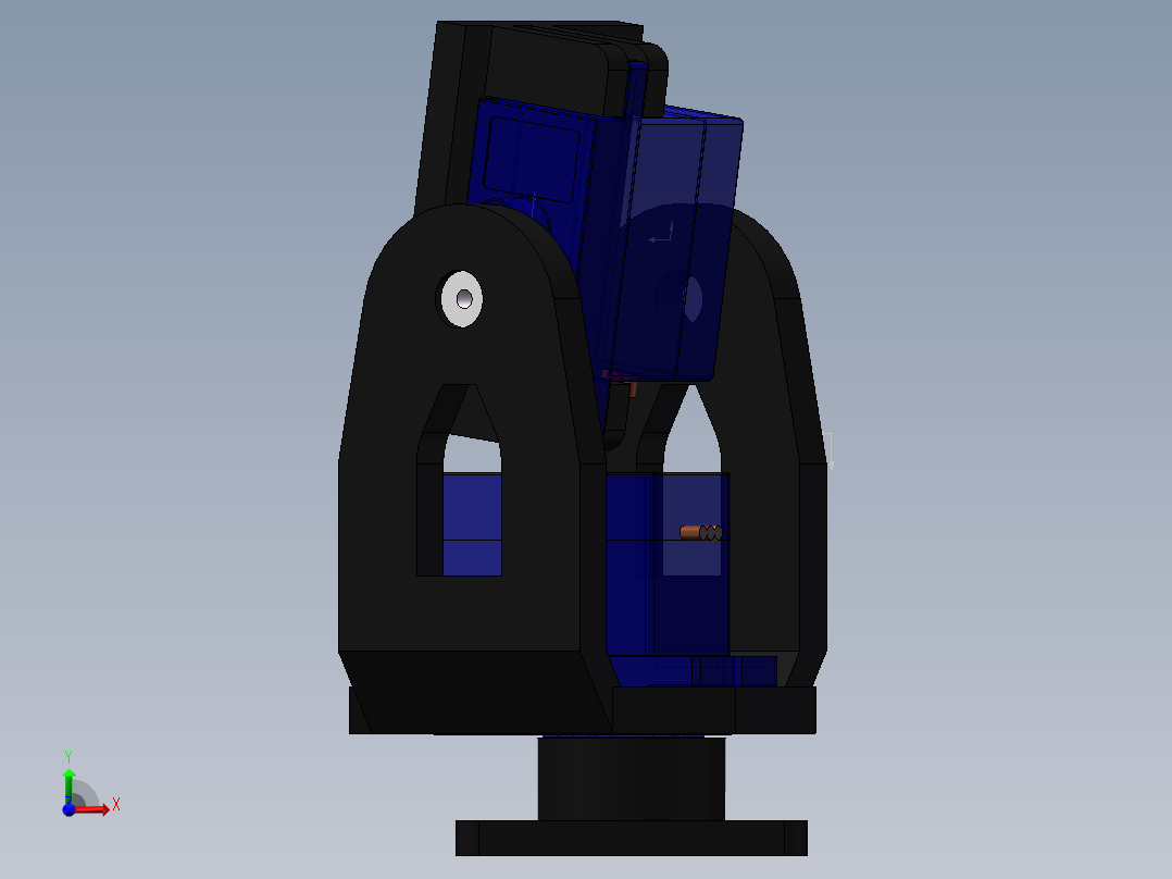 双轴舵机云台前视图