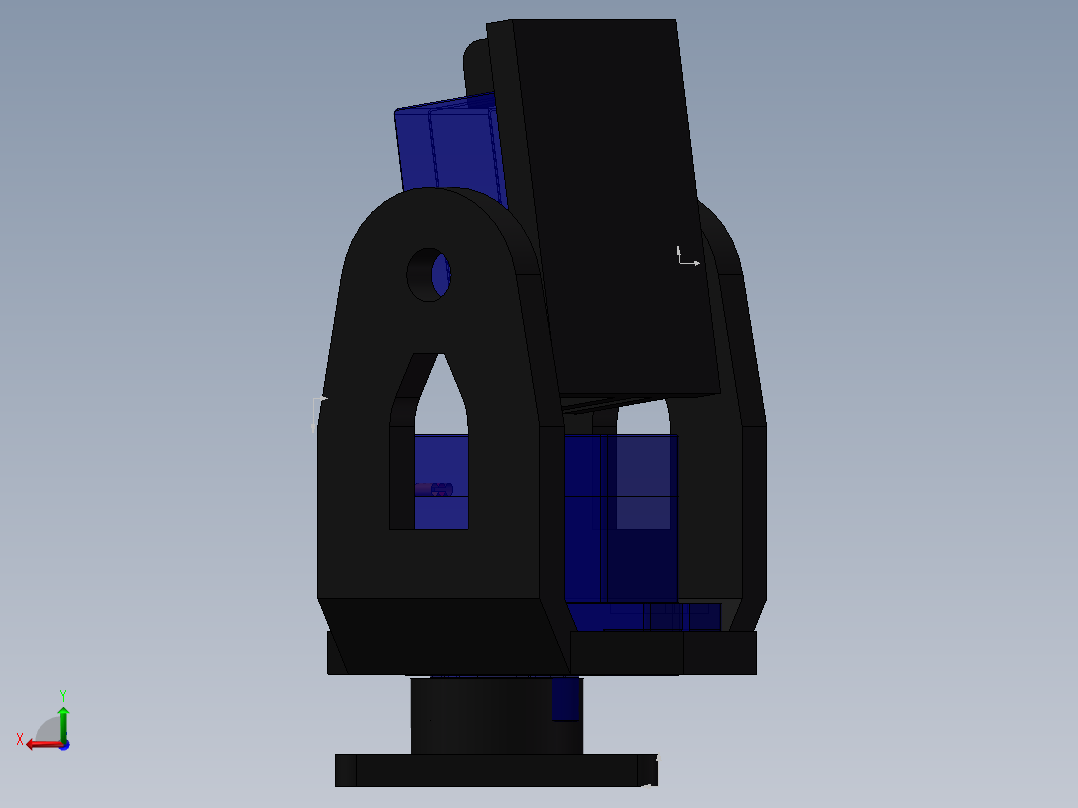 双轴舵机云台后视图