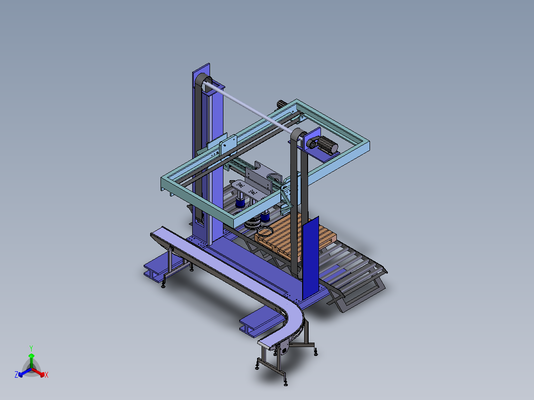 码垛机正等轴测图
