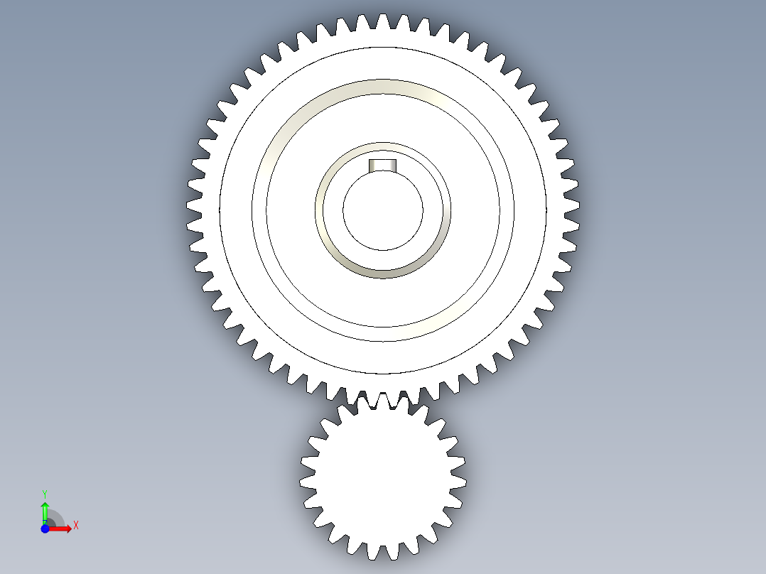 曲轴皮带轮前视图