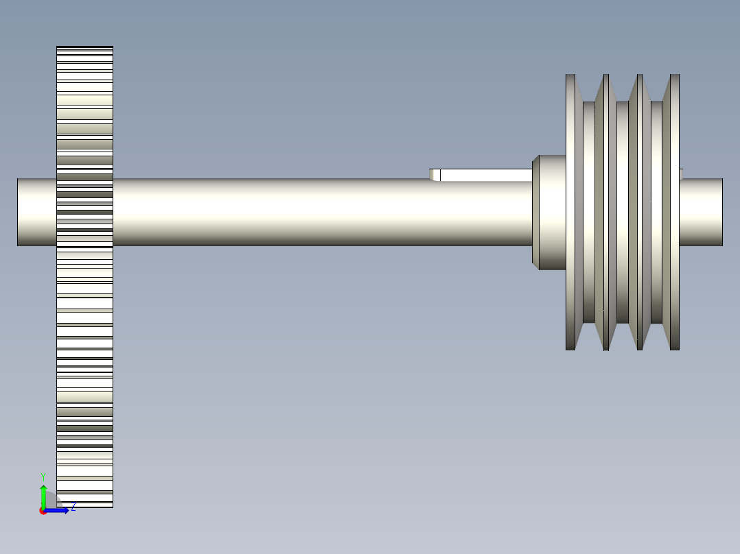 曲轴皮带轮左视图