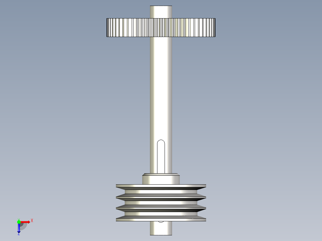 曲轴皮带轮俯视图