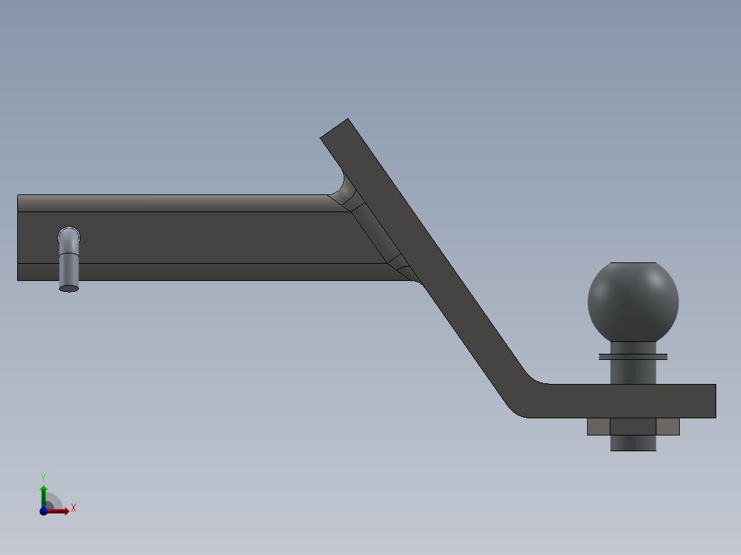 拖车挂钩前视图