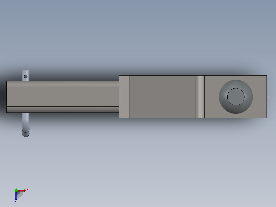 拖车挂钩俯视图