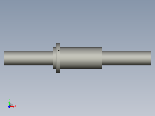 JF10032-8滚珠丝杆3D模型前视缩略图