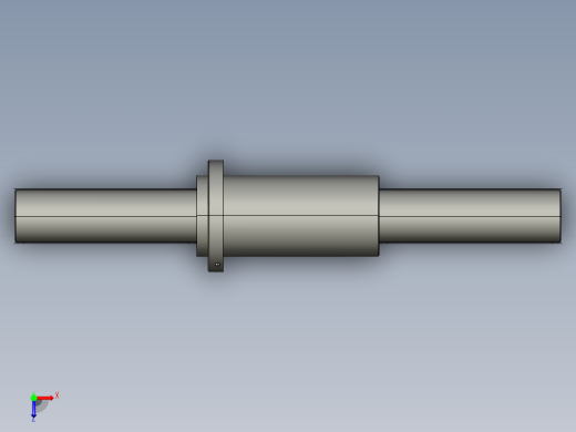 JF10032-8滚珠丝杆3D模型俯视缩略图