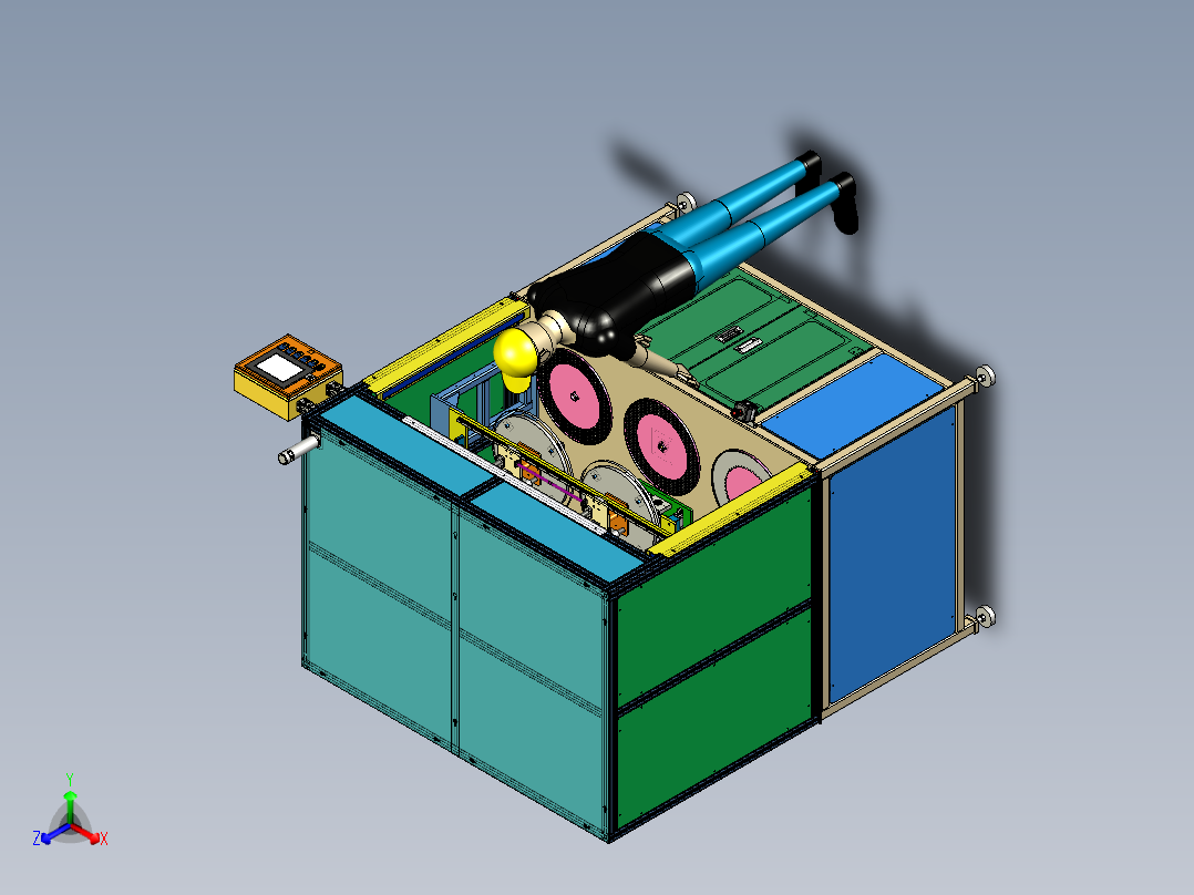 A0003863-盘式制动摩擦片正等轴测图