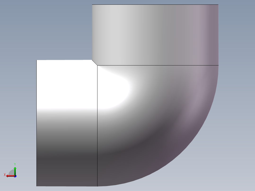 90_ELBOW_DN100_PN10_U-PVC后视图