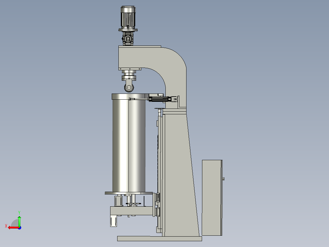 单元自动化装压药机后视图