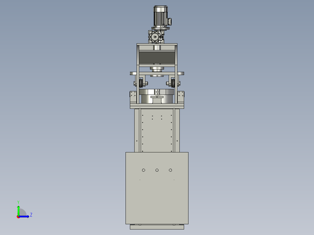 单元自动化装压药机左视图