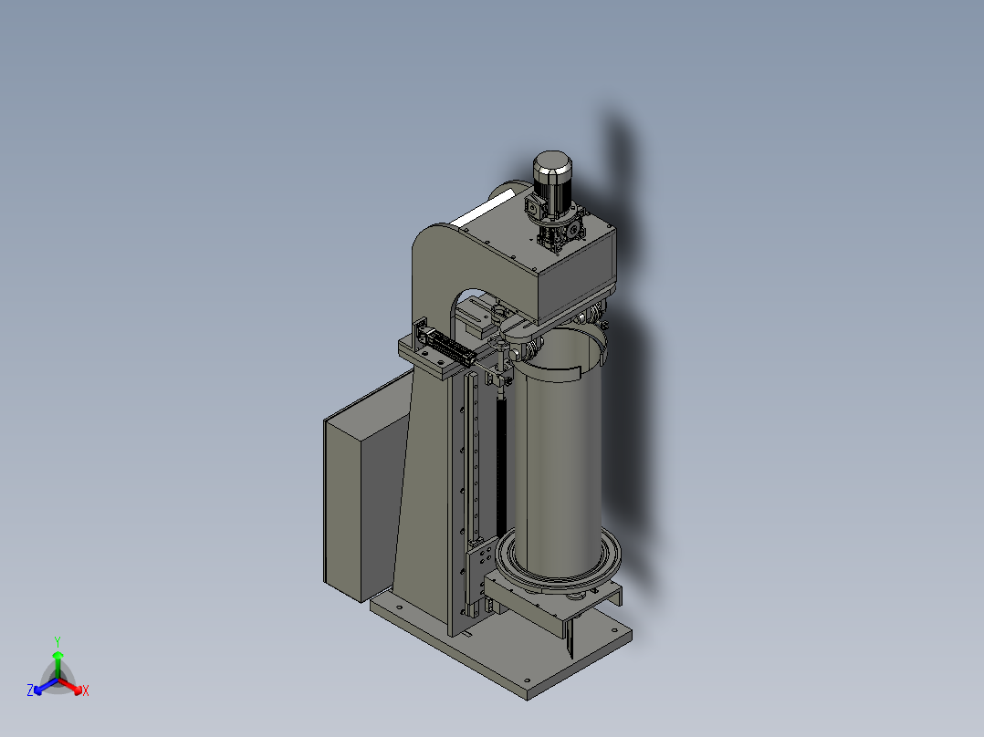 单元自动化装压药机正等轴测图