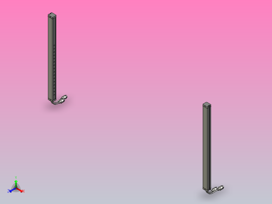 安全光栅-LSL35-16J-2-J正等轴测图