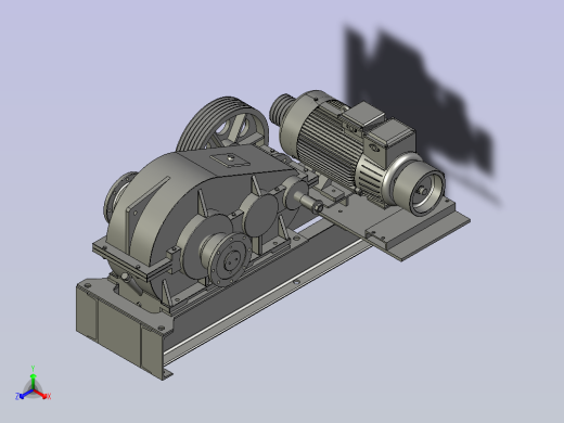 PZ3-MZ05-01-00脱模机电机减速机总成750正等轴测缩略图