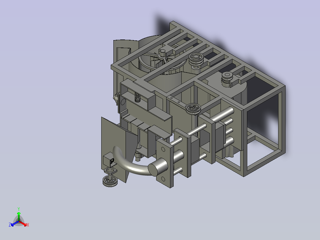 多用途农作物秸秆打包机主视图