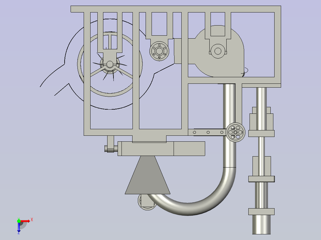 多用途农作物秸秆打包机俯视图