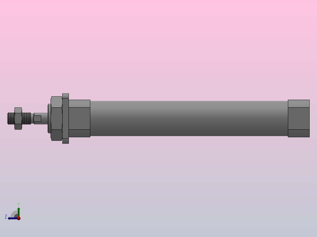 MF迷你气缸系列[MF-20x100-S-U-FA]右视图