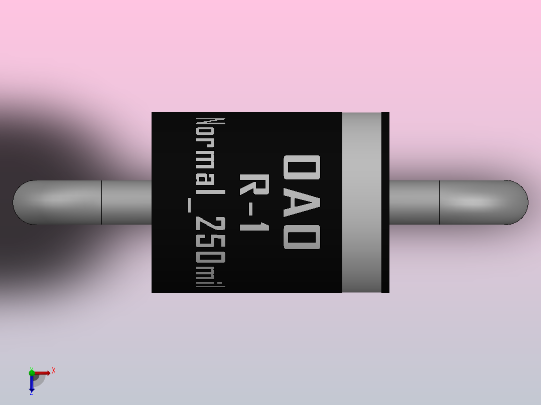 轴向二极管外壳R-_H俯视图