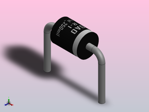 轴向二极管外壳R-_H正等轴测缩略图