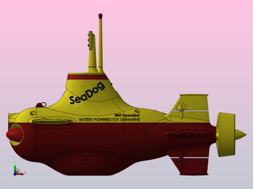 海狗玩具潜艇前视缩略图