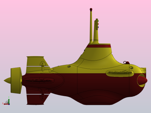 海狗玩具潜艇后视缩略图