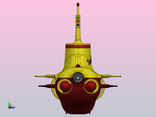 海狗玩具潜艇左视缩略图