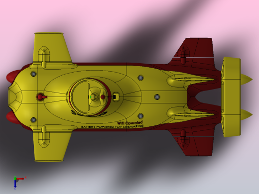 海狗玩具潜艇俯视缩略图