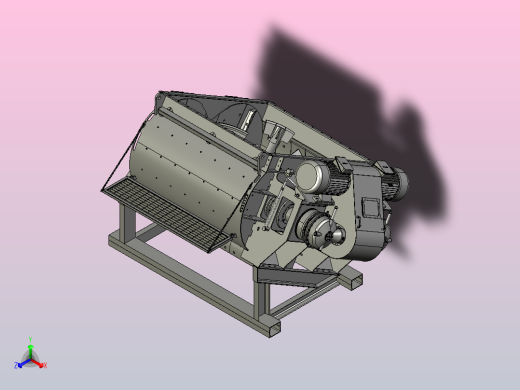 双轴混凝土搅拌机