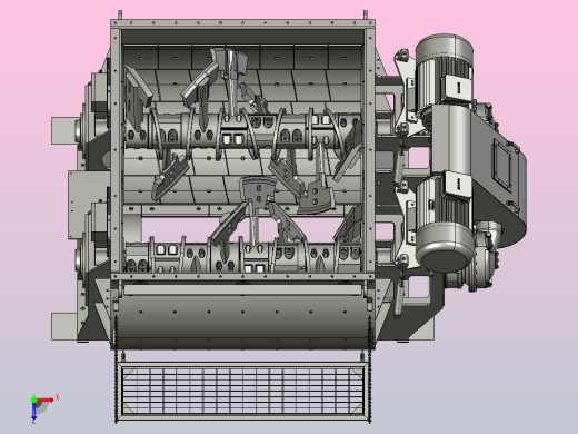 双轴混凝土搅拌机俯视缩略图