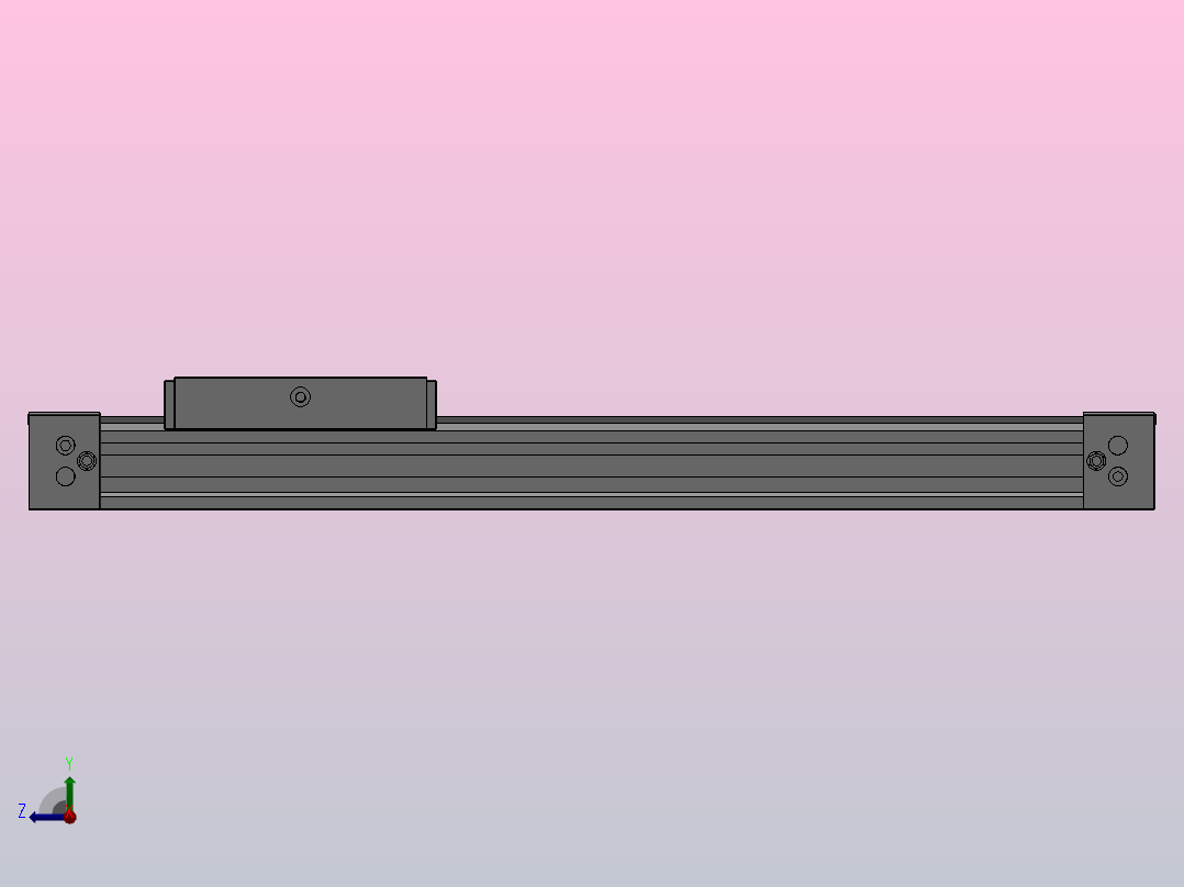 MY1B无杆气缸（Φ10-Φ50缸径）[MY1B32G-300Z]右视图