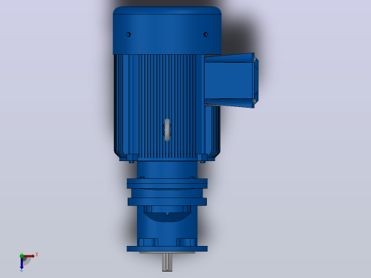 RXF57法兰轴伸式安装斜齿轮减速机RX57-Y3-4P-100-M1-0°-Φ140俯视缩略图