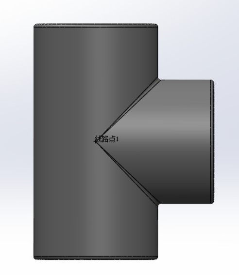 UPVC 三通数码模型(50mm)