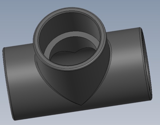 UPVC 三通数码模型(50mm)缩略图