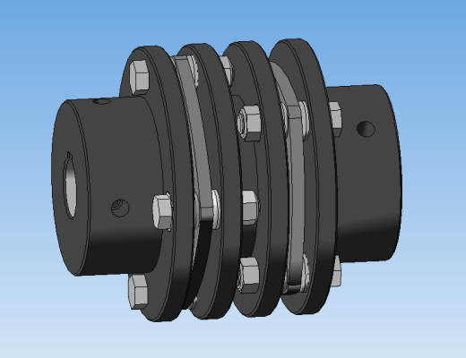双刚性弹簧爪离合器d 46-85 mm联轴器缩略图