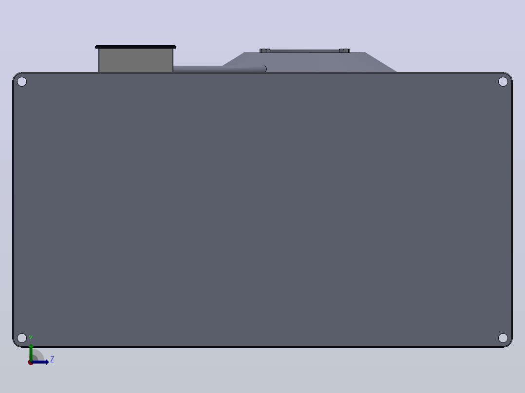 EKR500×250B1 EKR500×250D1方形管道风机[EKR500×250B1]左视图