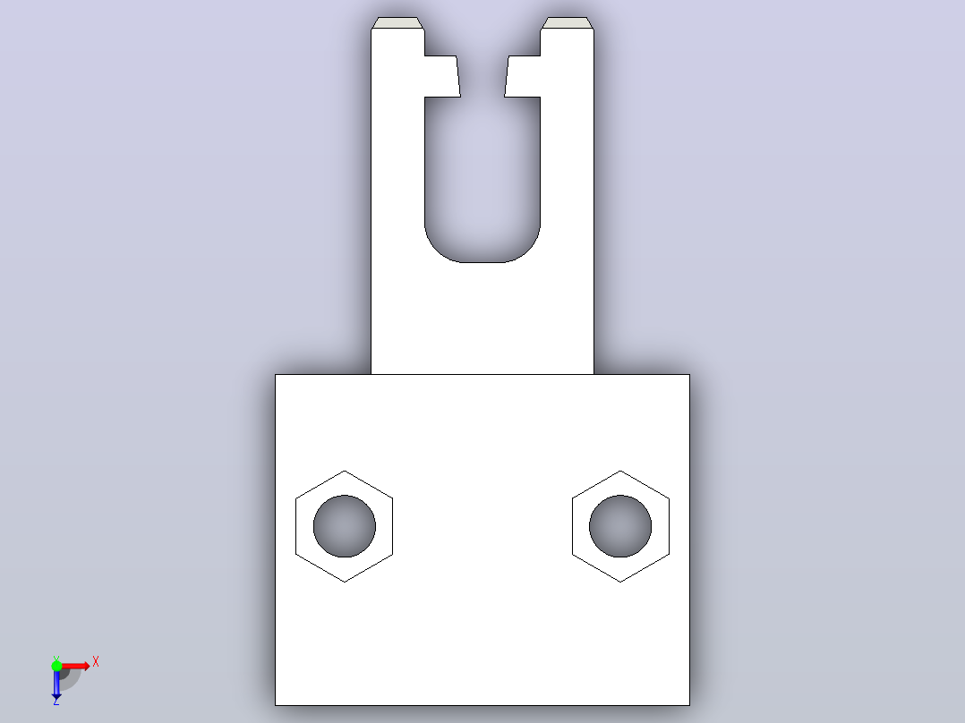 安全门开关磁性锁开关组件钥匙ZKL17俯视图
