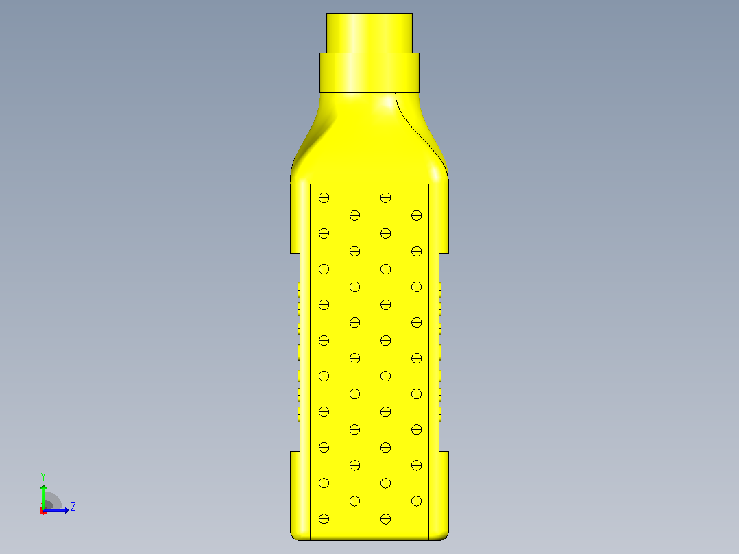 SolidW 中的油甘蔗设计左视图