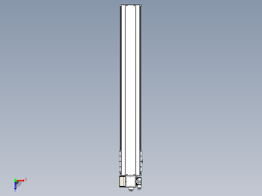 皮带直线轴半封闭可选导轨TPA-HNB-220D-176-L1350-LP-C-P1K-N3俯视缩略图