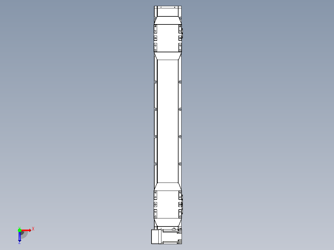 皮带直线轴双滑块型TPA-GCBS-150-P80-L325-LU-M75-N3俯视图