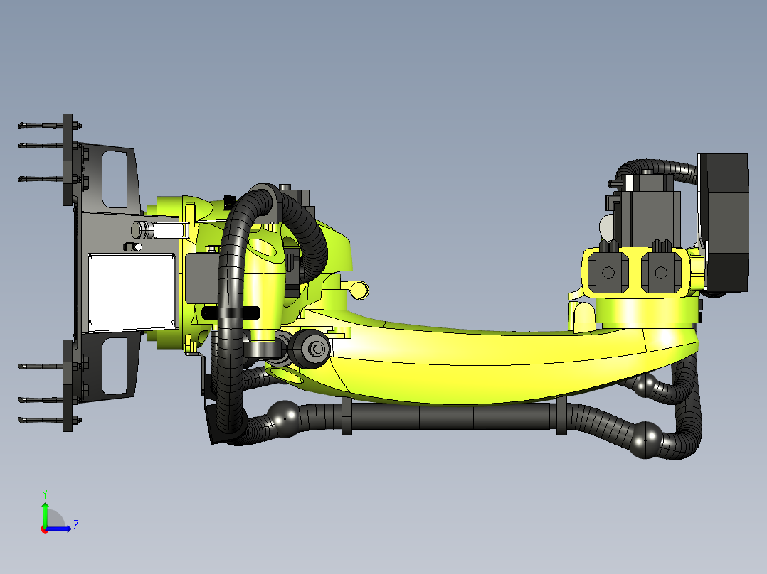 KUKA KR210-R2700机器人左视图
