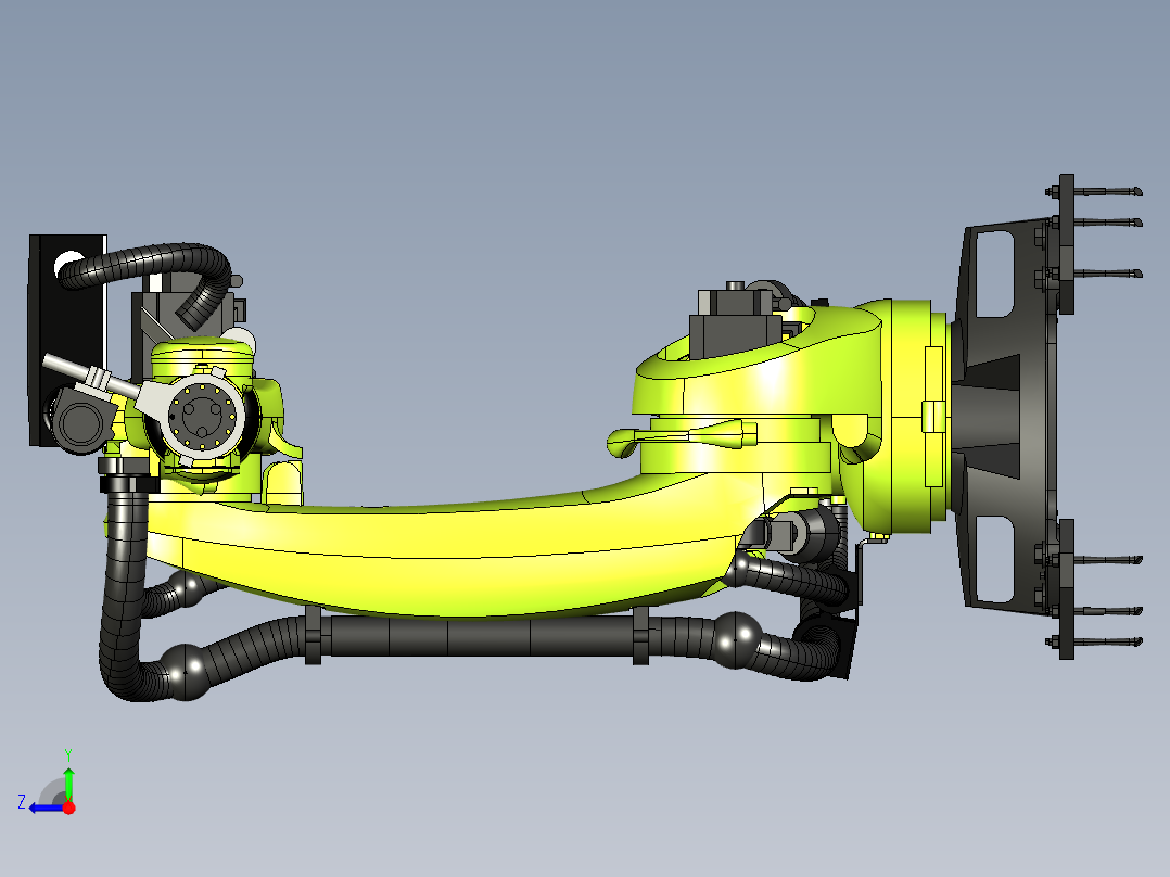 KUKA KR210-R2700机器人右视图