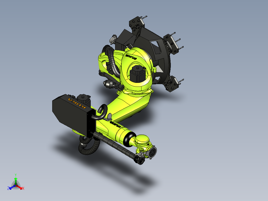 KUKA KR210-R2700机器人正等轴测图